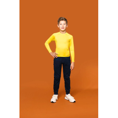 Kids' long-sleeved base layer sports T-shirt